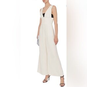 Fleur du Mal Cream Jumpsuit, size 6